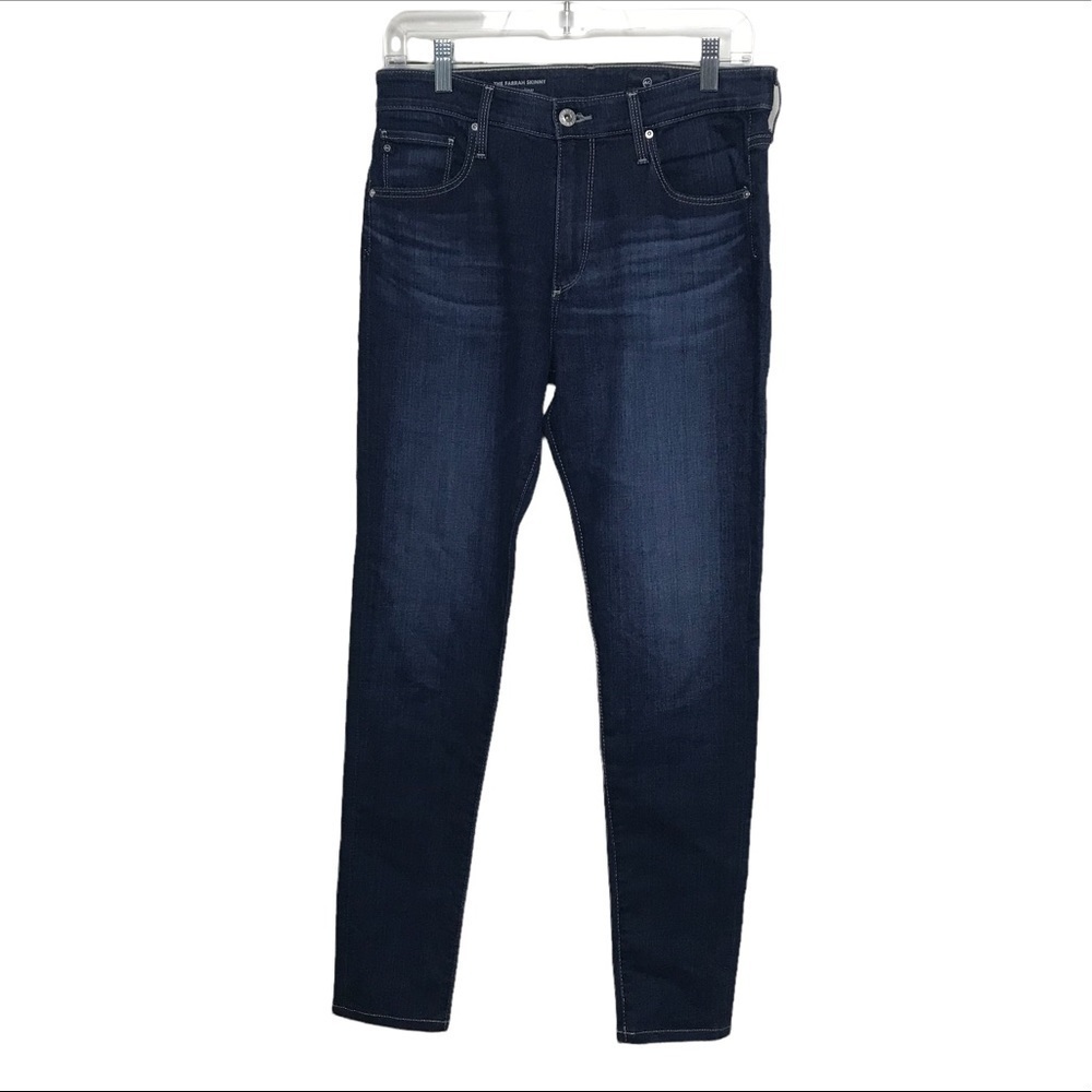 Ag Adriano Goldschmied Blue Farrah Ankle Skinny Jeans 29r